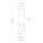 Lampe à suspendre 3 flammes métal verre G9 beige blanc DEVIN