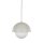 Lampe à suspendre Verre Métal Ø 17 cm Beige Blanc G9 Boule Abat-jour