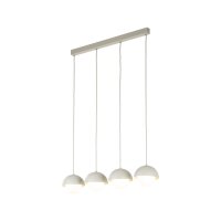 Hängeleuchte länglich 80cm Beige Weiß...