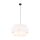 Pendelleuchte Stoff Weiß Ø 50 cm H: max. 160 cm 3x E27