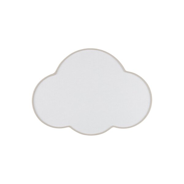 Chambre denfant Lampe nuage Beige Blanc Lin L : 43 cm 2x E27