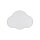 Chambre denfant Lampe nuage Beige Blanc Lin L : 43 cm 2x E27