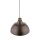 Suspension Marron Métal Bois D : 34 cm rond E27 Retro