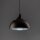 Suspension Marron Métal Bois D : 34 cm rond E27 Retro
