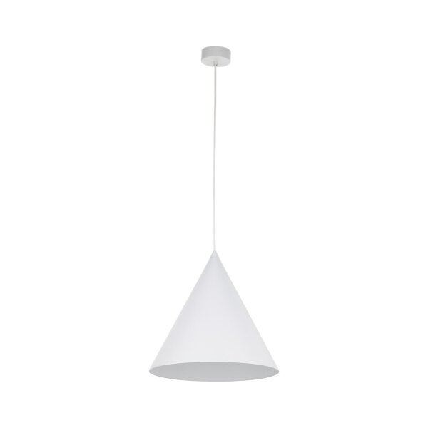 Pendelleuchte Metall D: 32 cm H: max. 165 cm Weiß E27