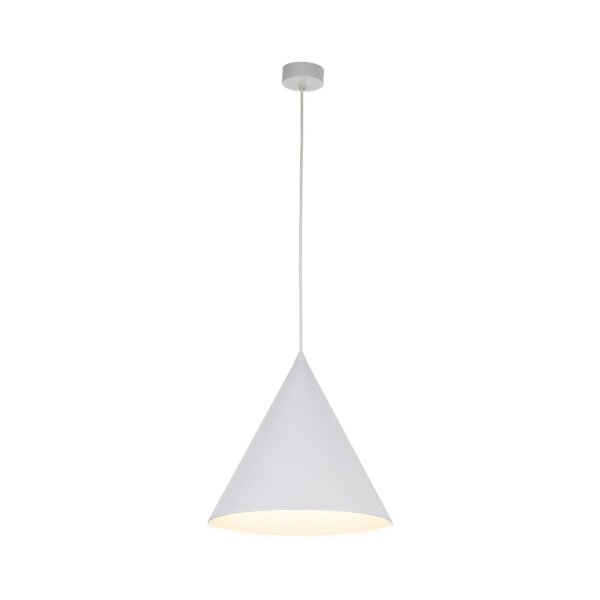 Pendelleuchte Metall D: 32 cm H: max. 165 cm Weiß E27