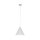 Suspension Blanc Métal Ø 25 cm H : max. 160 cm E27 Retro