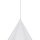 Suspension Blanc Métal Ø 25 cm H : max. 160 cm E27 Retro