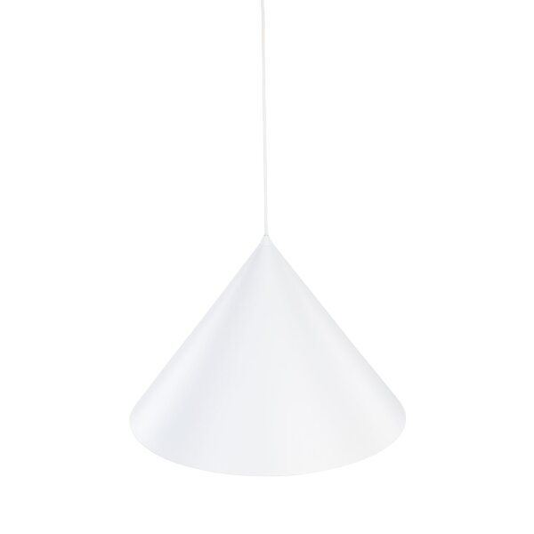 Hängelampe Metall Weiß Ø 50 cm H: max. 170 cm E27 Retro