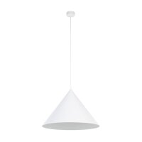 Lampe à suspendre métal blanc Ø 50...