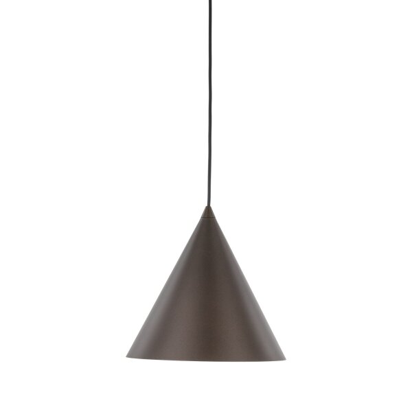 Hängelampe Metall Braun H: max. 1,6 m Ø 25 cm E27 Retro