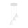Lampe à suspendre Blanc Métal Ø 42 cm 3 flammes design rétro