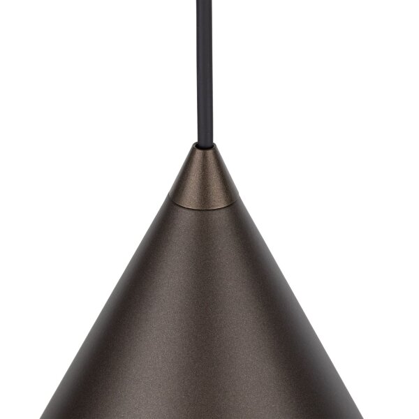 Hängeleuchte Metall Ø 32 cm Kegelschirm E27 Retro Design