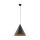 Suspension noire métal E27 Ø 32 cm H : max. 165 cm