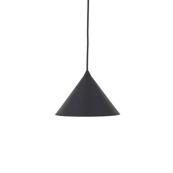 Lampe à suspendre noire ronde Ø 19 cm E27 rétro métal CODY