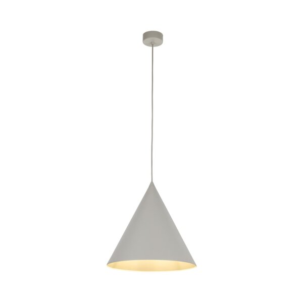 Lampe à suspendre métal beige Ø 32 cm H : max. 165 cm E27