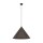 Suspension métal Ø 50 cm rond H : max 170 cm Brun E27