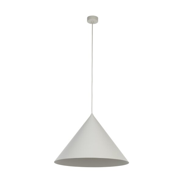 Hängelampe Metall Beige Ø 50 cm groß H: 1,7 m E27 CODY