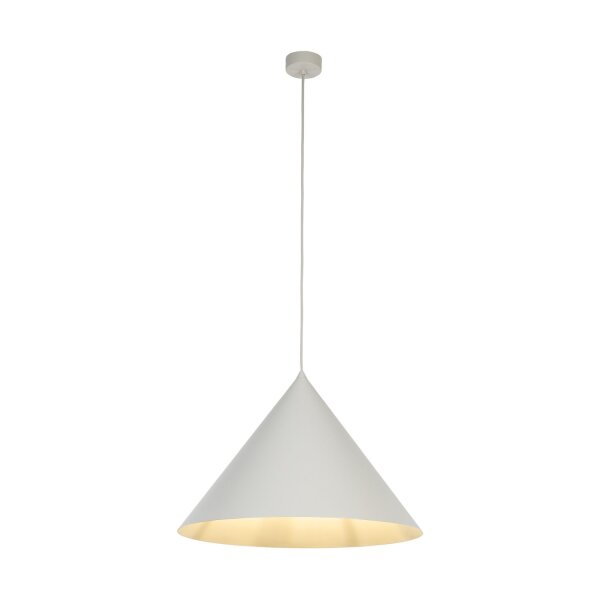 Hängelampe Metall Beige Ø 50 cm groß H: 1,7 m E27 CODY