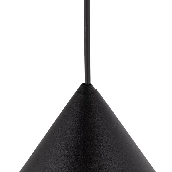 Lampe à suspendre métal noir Ø 50 cm grand E27 abat-jour conique