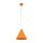 Suspension métal Ø 25 cm H : 160 cm réglable Orange E27