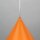Suspension métal Ø 25 cm H : 160 cm réglable Orange E27