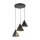 Lampe à suspendre noire ajustable 3 flammes E27 Ø 42 cm CODY