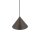 Lampe à suspendre brune Ø 19 cm H : max. 155 cm réglable métal E27