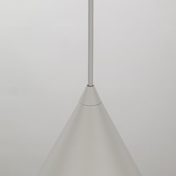 Hängelampe Metall Ø 25 cm H: max. 160 cm verstellbar Beige E27