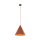 Lampe à suspendre métal Ø 32 cm H : max. 165 cm Rouge rétro E27