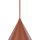 Lampe à suspendre métal Ø 32 cm H : max. 165 cm Rouge rétro E27