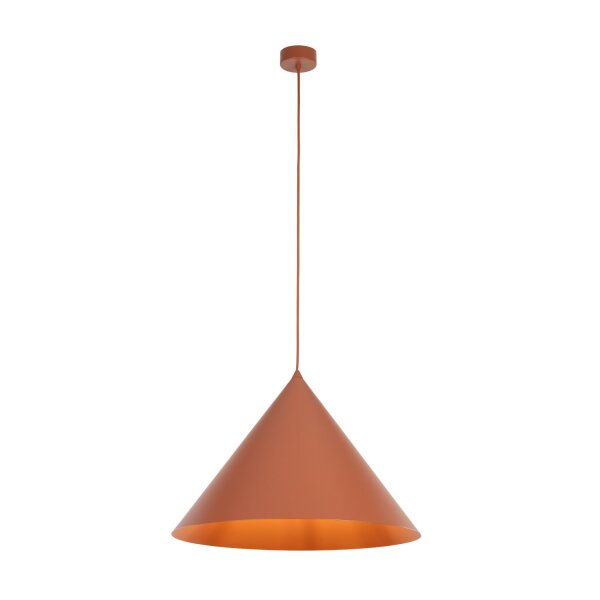 Suspension Retro Ø 50 cm H : max. 170 cm réglable E27 rouge