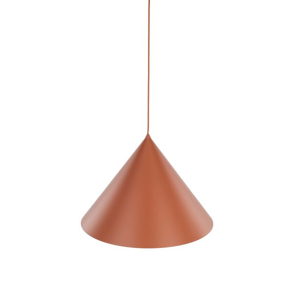 Suspension Retro Ø 50 cm H : max. 170 cm réglable E27 rouge