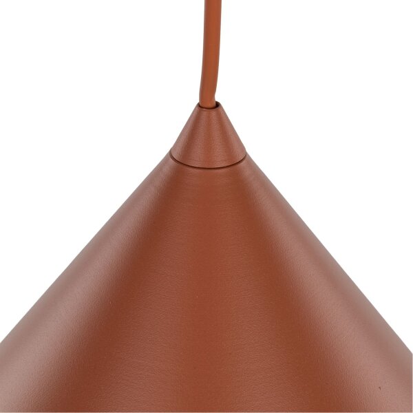 Suspension Retro Ø 50 cm H : max. 170 cm réglable E27 rouge