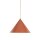 Suspension Retro Ø 50 cm H : max. 170 cm réglable E27 rouge
