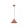 Suspension métal Ø 19 cm H : max. 155 cm Rouge E27 Retro