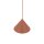 Suspension métal Ø 19 cm H : max. 155 cm Rouge E27 Retro