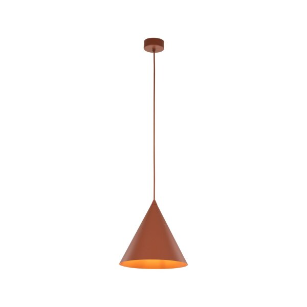 Lampe à suspendre métal rouge Ø 25 cm H : max. 160 cm E27 Retro