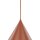 Lampe à suspendre métal rouge Ø 25 cm H : max. 160 cm E27 Retro