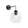 Wandlampe Kugel Schirm Glas E27 H: 28 cm B: 18 cm KALETE