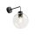 Wandlampe Kugel Schirm Glas E27 H: 28 cm B: 18 cm KALETE