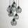 Suspension verre fumé 7x E27 ajustable Abat-jour sphérique