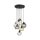 Lampe à suspendre verre fumé H : max. 140 cm réglable 7x E27