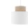 Hängeleuchte Stoff Jute E27 Ø 20 cm H: max. 160 cm Weiß Natur