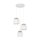 Pendelleuchte verstellbar Stoff Jute H: max. 1,1 m 3x E27