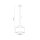 Suspension Tissu Jute E27 Ø 38 cm H : max. 1,7 m Blanc Naturel