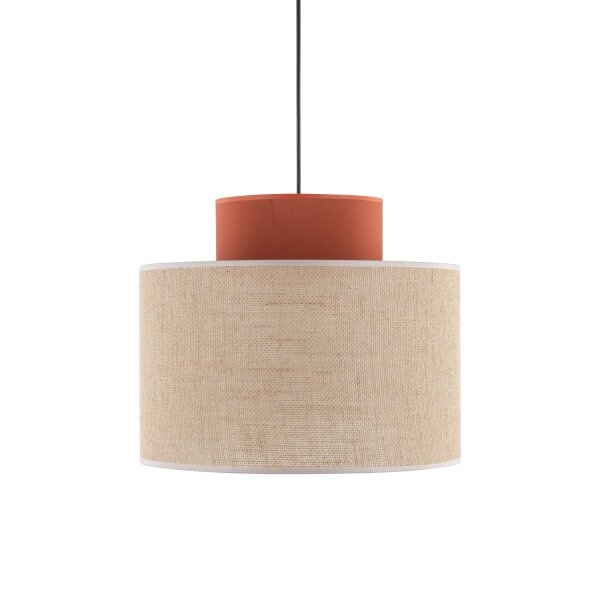 Lampe à suspendre ronde Ø 38 cm H : max. 170 cm E27 Jute Tissu