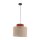 Lampe à suspendre ronde Ø 38 cm H : max. 170 cm E27 Jute Tissu