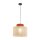 Lampe à suspendre ronde Ø 38 cm H : max. 170 cm E27 Jute Tissu