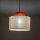 Lampe à suspendre ronde Ø 38 cm H : max. 170 cm E27 Jute Tissu